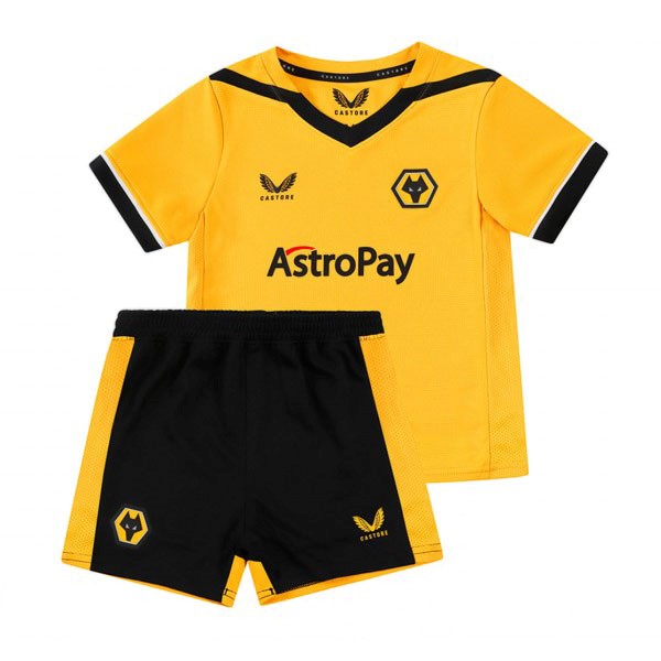 Camiseta Wolves Primera equipo Niño 2022-23